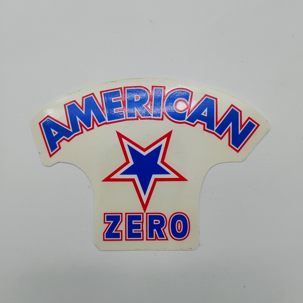 Zero American Skateboards Sticker Star Vintage 1990's Y2K Skateboarding